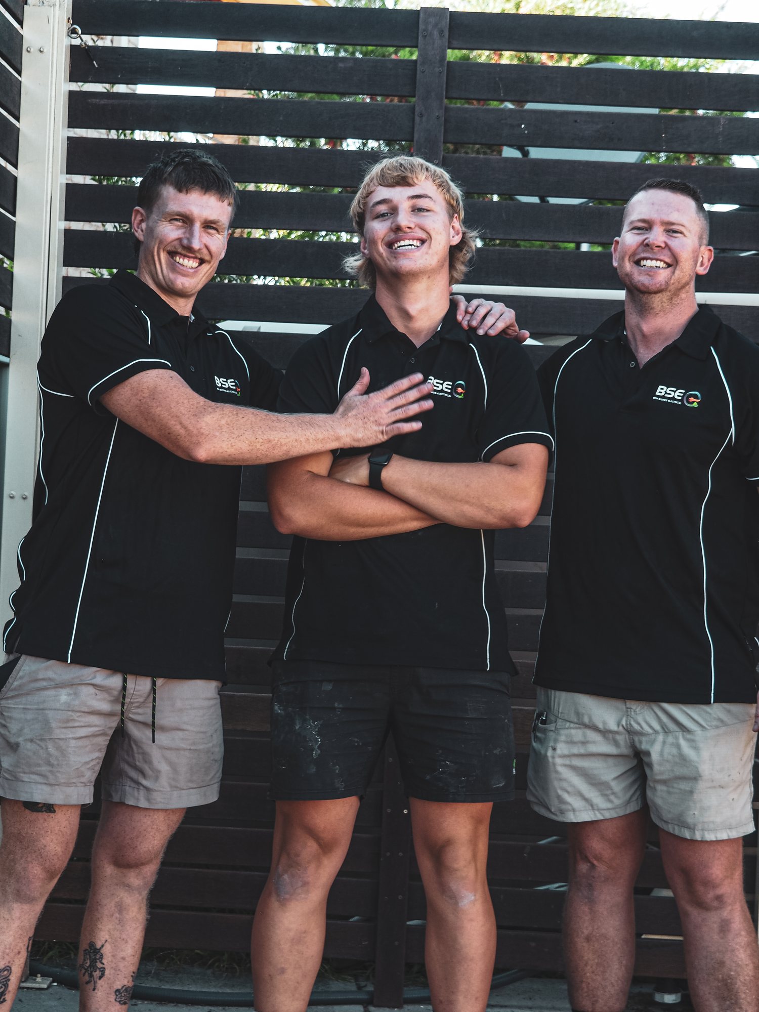 The Ben Stokes Electrical team — three Newcastle electricians